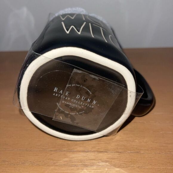 Rae Dunn Wicked Witch Black mug with topper - Picture 4 of 4